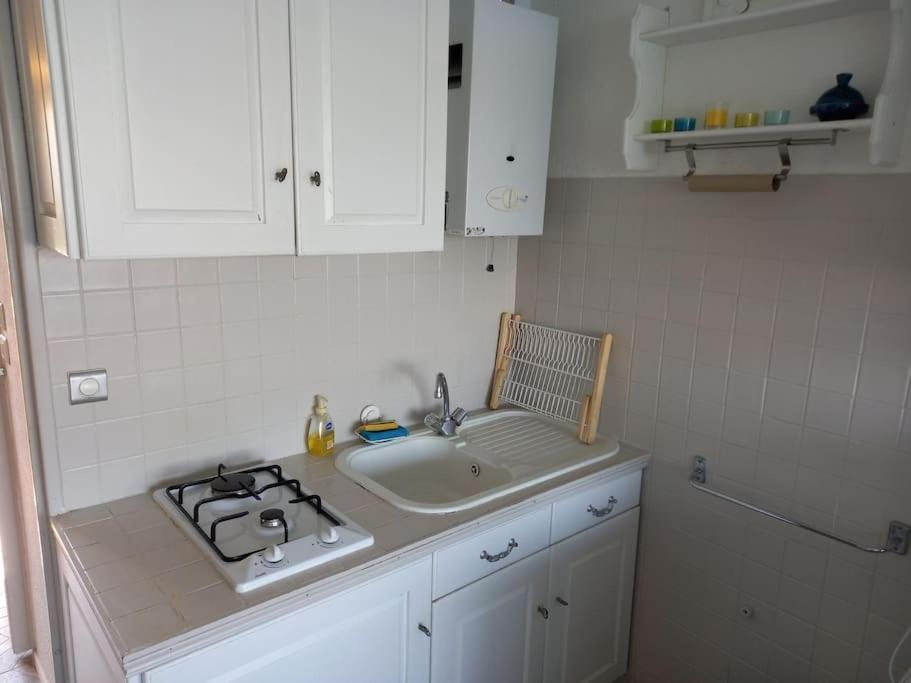 Studio, 4 pers, vue mer, parking, bien équipé Agde Exterior foto
